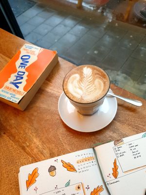 Pumpkin Spice latte at Full Circle Coffee in Ghent