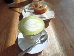 Macha at Full Circle Coffee in Ghent