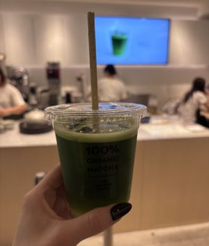 coconut water matcha   at The Matcha Tokyo - Newoman Shinjuku in Tokyo
