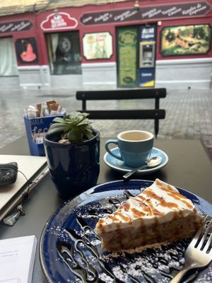 Lots of vegan cakes 😍  at Mala Leche in Malaga