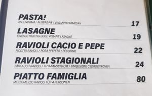 Vegan options at Mezzo in Basel