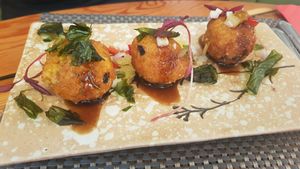 Thai-rancini at Giggling Squid in Harrogate