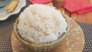 Jasmine rice at Giggling Squid in Harrogate