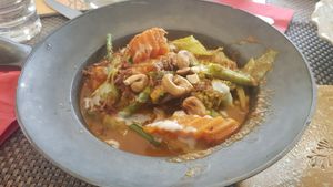 Massaman curry at Giggling Squid in Harrogate