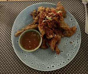 Salt and pepper mushrooms   at Giggling Squid in Harrogate