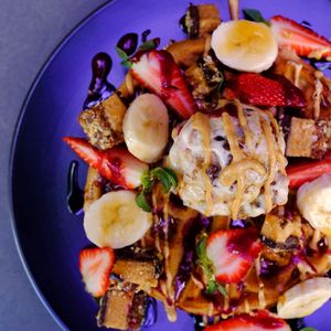 Waffles at Crunchbox Leederville in Leederville