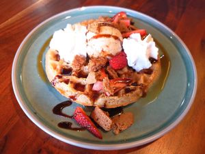 Honeycomb Waffle at Crunchbox Leederville in Leederville