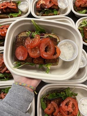 Tempeh BLT  at Sadie Cooks Plants in Seattle