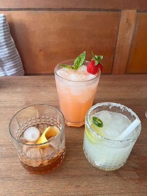 A selction of Nooch Cocktails at Nooch Bar and Kitchen in Stirling