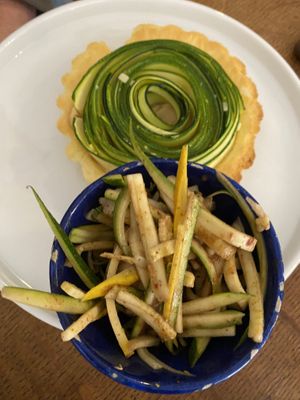 Courgette tart   at Nooch Bar and Kitchen in Stirling