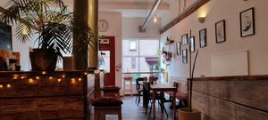 Casual and interesting interior design #Veganuary at Nooch Bar and Kitchen in Stirling