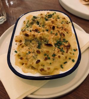 Delicious creamy Mac with broccoli. at Nooch Bar and Kitchen in Stirling