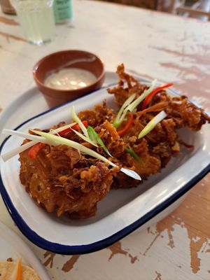 Onion bhajis at Nooch Bar and Kitchen in Stirling