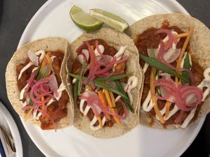 Jackfruit tacos   at Nooch Bar and Kitchen in Stirling