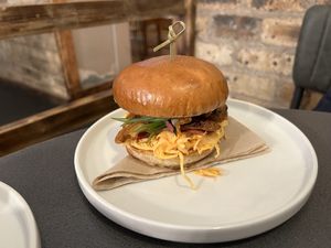 Mushroom burgerrs  at Nooch Bar and Kitchen in Stirling