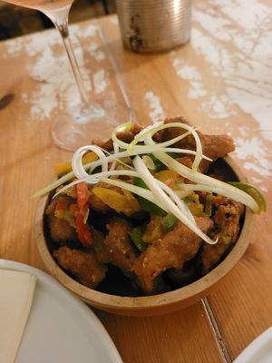 Salt & chilli oyster mushrooms at Nooch Bar and Kitchen in Stirling