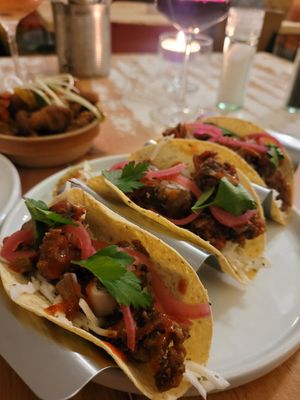 Banana blossom tacos at Nooch Bar and Kitchen in Stirling