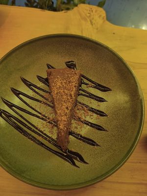 Dark chocolate cheesecake at Nooch Bar and Kitchen in Stirling