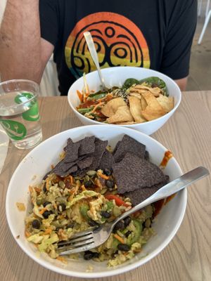 Seoul bowl and fiesta bowl   at Crisp & Green in Fort Collins