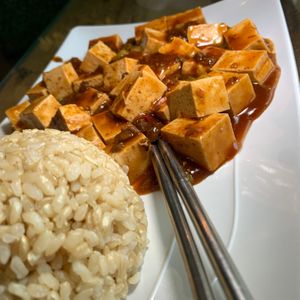 Mapo Tofu at Vegan District Asian Eatery in Loma Linda