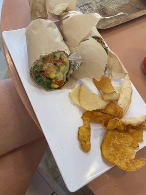 NOTSalmon burrito   at Healthy Poke in Malaga