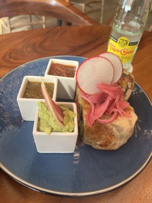 Vegan burrito 😋   at Daiquiri Dick's in Puerto Vallarta