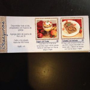 menu, p. 2 at La Chatia Artesana in Quetzaltenango