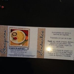 menu, p.5 at La Chatia Artesana in Quetzaltenango