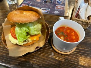   at Queen's Veggie Cafe in Chiba