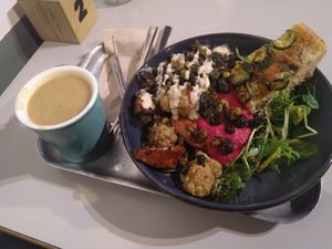 Roast salad and cauliflower soup at Tang in Dublin