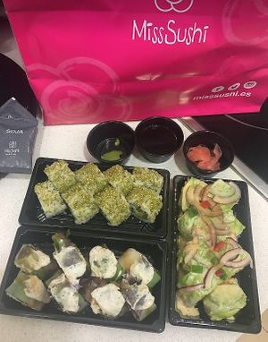 Vegan sushis at Miss Sushi in Madrid