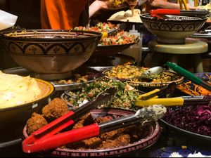 yummy falafels! at Eat a Pitta - St Nicholas Market in Bristol