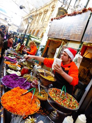 Wonderful Colourful Food at Eat a Pitta - St Nicholas Market in Bristol