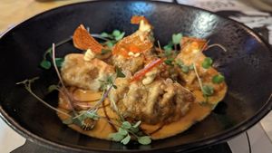 Gyosas at Nakamawok Japotaberna in Oviedo