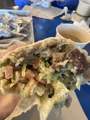 Hard to take a nice picture. Tasted good tho.   at Senor Sisig - Ferry Building in San Francisco