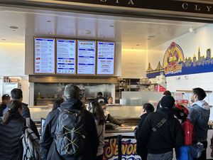 People in line   at Senor Sisig - Ferry Building in San Francisco