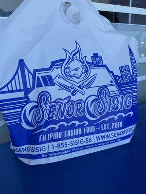 $.25 Señor Sisig bag  at Senor Sisig - Ferry Building in San Francisco