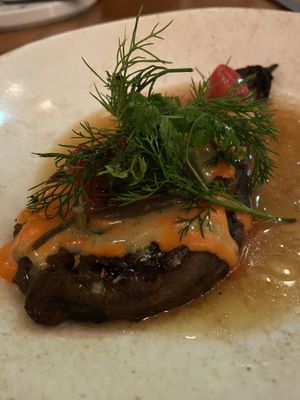 Eggplant  at Panigyri Festival Food in Santorini