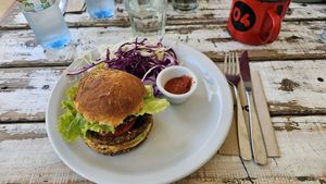 Sehr guter veganer Burger at Bröd Ciudad in Mendoza
