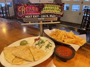Vegan cheese Quesadilla  at Rcasa Tex-Mex Restaurant in Columbia