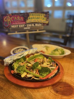 Veggie Faitas  at Rcasa Tex-Mex Restaurant in Columbia