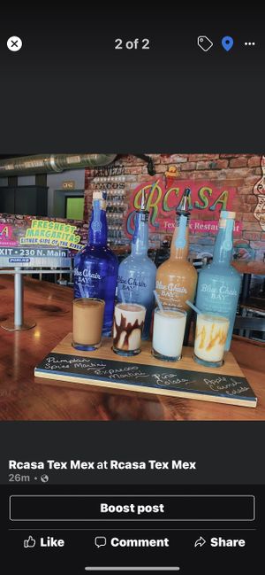 Frozen flight!  at Rcasa Tex-Mex Restaurant in Columbia