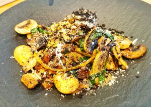 Verduras salteadas at El Curry Verde in Hondarribia