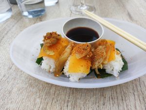 Sushi at El Curry Verde in Hondarribia