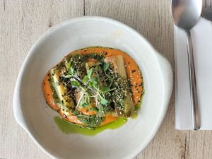 Poireaux confits at El Curry Verde in Hondarribia