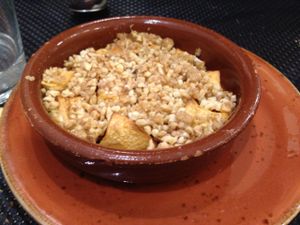 apple pie (vegan) at El Curry Verde in Hondarribia