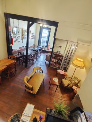 Vintage Decor at Curiositeas Tea Room in Adelaide