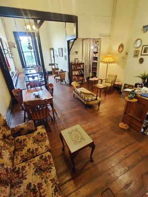 Vintage Decor at Curiositeas Tea Room in Adelaide