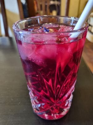 Hibiscus Mint Iced Tea at Curiositeas Tea Room in Adelaide