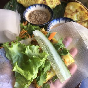 how to eat 😂  at A Little Kitchen - Bếp Nhỏ in Hoi An
